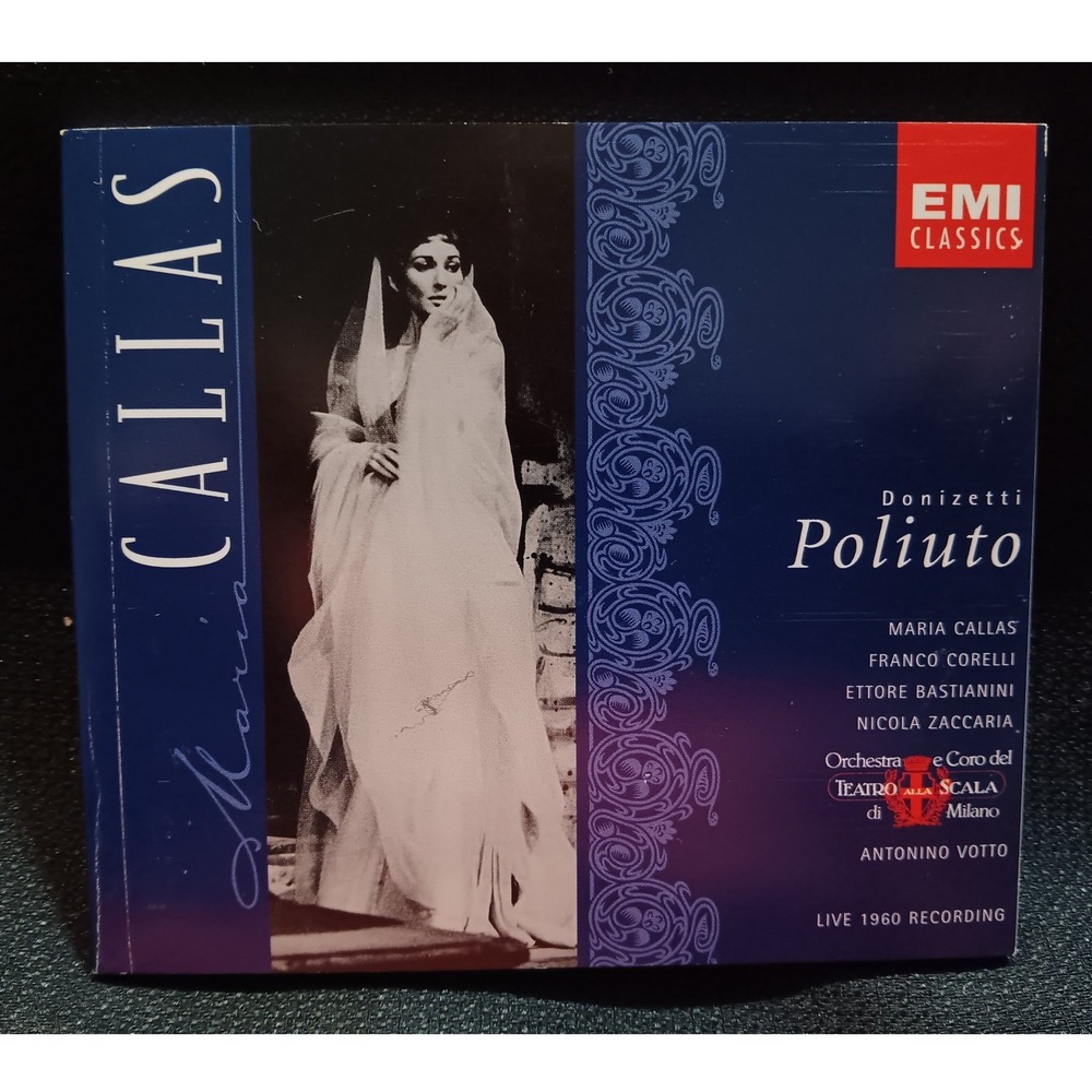 Maria Callas Donizetti Poliuto 2 CD Set 1997 EMI Franco Corelli Antonino Votto - Picture 3 of 8